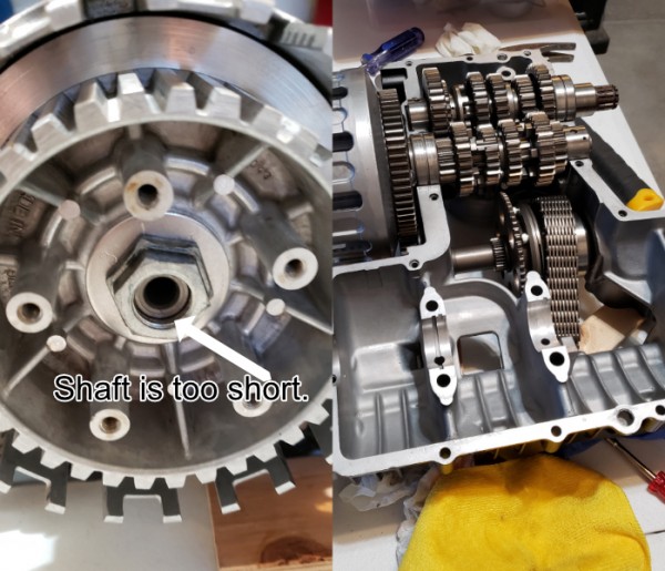 6 gears and clutch hub