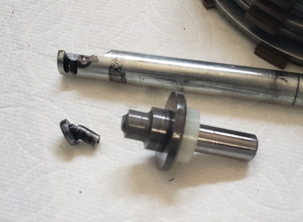 Broken pin and rod